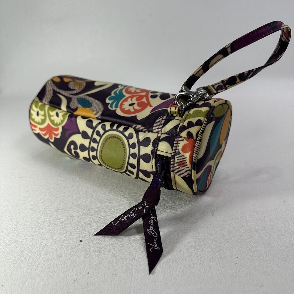 Vera Bradley Bottle Can Holder Koozie Coozie Plum Crazy Insulated Wristlet